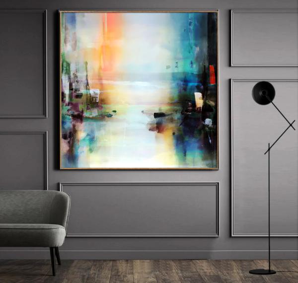 Abstract Landscape Clearing - Large Abstract Art For Sale
