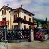 Commissioned painting of a home in Italy