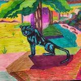 Animals in Abstract and Geometric Form (Sharpies)