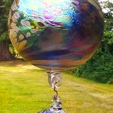 #06192502 3-Hanging Ball Sculpture UW Colors LG-7'' Med-5.75'' Sm-4.5'' 23.5''Long $180.00