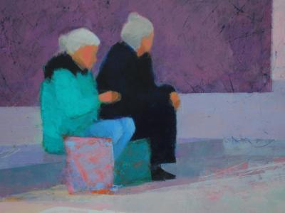 Two Women Sitting Two Women Sitting