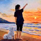 Evening Peace by the Shore