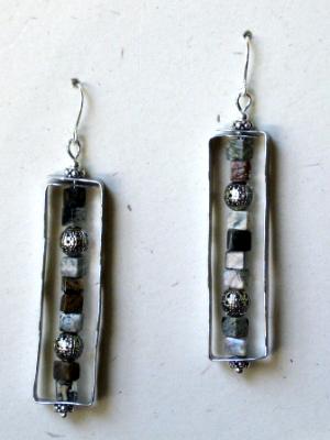 Framed Jasper Earrings Framed Jasper Earrings