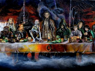 Lord of the Rings-Last Supper Parody