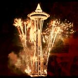 Space Needle New Year Fireworks