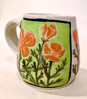 Orange Poppy Mug Orange Poppy Mug