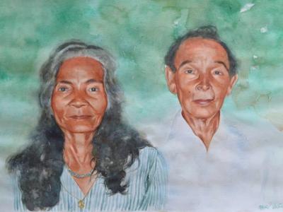 Portrait of a couple, 80cm x 60cm, 2015 Portrait of a couple, 80cm x 60cm, 2015