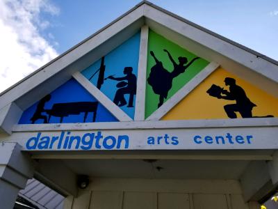 Darlington Art Center Entrance mural