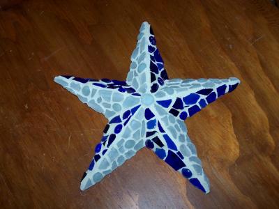 Blue and White Star Blue and White Star