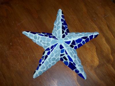 Blue and White Star