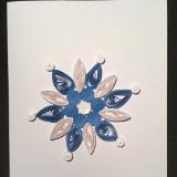 Snowflake quilled greeting card