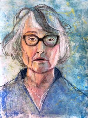 Self-Portrait in Pastel