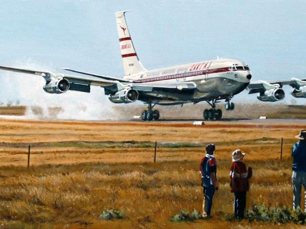 VH-XBA's Longreach Landing