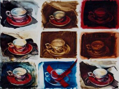 CUP STUDY 30X40 OIL ON CANVAS nfs