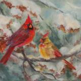 Cardinals in Wintertime