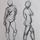 Standing female gestures