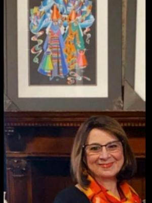 May Alsouz , Joined exhibition  , Iraqi Embassy. Washington D.C. MAY,7th,2022.