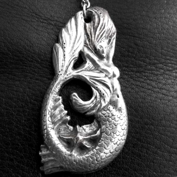 Mermaid Keyring keychain original artisan mermaid jewelry sculpture