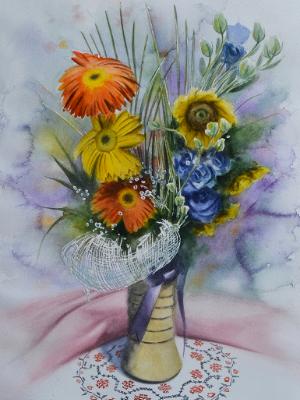 Bouquet of flowers, 35cm x 50cm, 2019 Bouquet of flowers, 35cm x 50cm, 2019