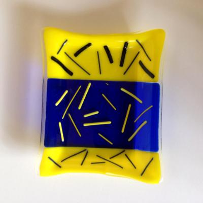 Yellow /blue tray with sprinkles~6x4 Yellow /blue tray with sprinkles~6x4