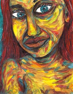 She looks through him – into the long distance of endless loneliness. She looks through him – into the long distance of endless loneliness.