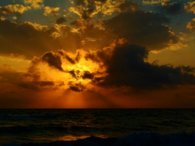 cold front moving in from the gulf of mexico. manasota, fla