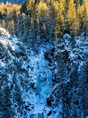Frozen Fish Creek Falls Frozen Fish Creek Falls