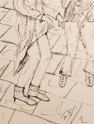 They were the only ones on the dance floor, but they didn't care. They were the only ones on the dance floor, but they didn't care.