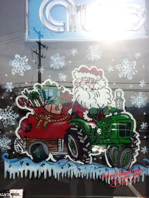 Santa tractor