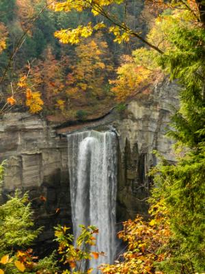 Taughannock Falls Autumn Vignette Taughannock Falls Autumn Vignette