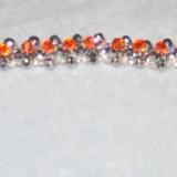 Orange and Silver Bracelet #006