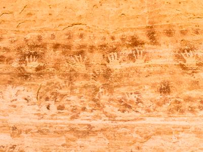Handprint Pictographs at 17 Room Ruin Handprint Pictographs at 17 Room Ruin