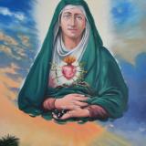 Oil portrait of THE VIRGIN MARY, 70cm x 100cm, 2020