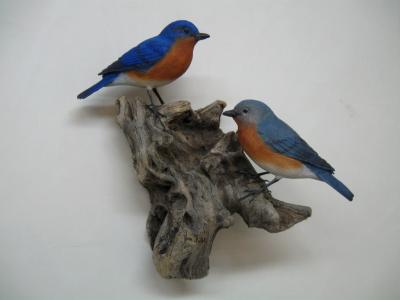 Pair Eastern Bluebirds #3  SOLD