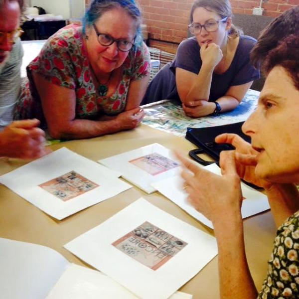 Katya Cohen's print works @ CPC meeting