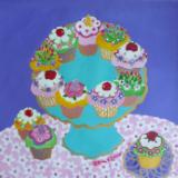 Pastel Cupcake Platter