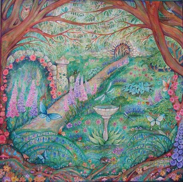 secret garden original painting