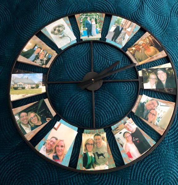 Selfie Clock for Jamie & Chris Ann