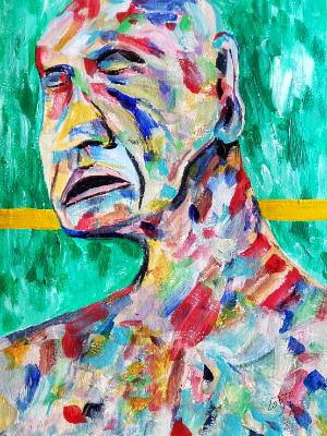 The agony without the ecstasy. © 2022 By Duane Kirby Jensen, 9 x 12 acrylicl on watercolor paper The agony without the ecstasy. © 2022 By Duane Kirby Jensen, 9 x 12 acrylicl on watercolor paper