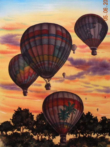 Twilight Rendezvous (watercolor)