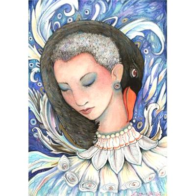 Leda and the Swan art print from the original painting