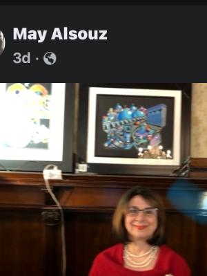 May Alsouz . Joint Exhibition / Iraqi Embassy /USA  2023 