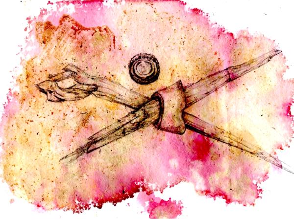 stick and bone and bottle cap