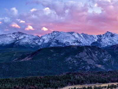 Continental Divide Pink Sunset Panorama (Click for full width) Continental Divide Pink Sunset Panorama (Click for full width)