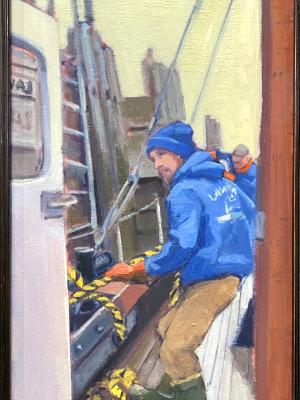 Jeff and the Laura B 12x24"oil Jeff and the Laura B 12x24"oil