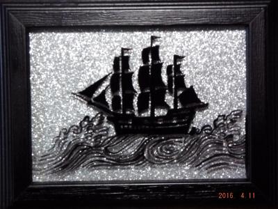 Silhouette Sailing ship