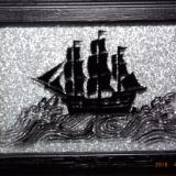 Silhouette Sailing ship