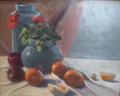 Green Pottery 16x20 oil Green Pottery 16x20 oil
