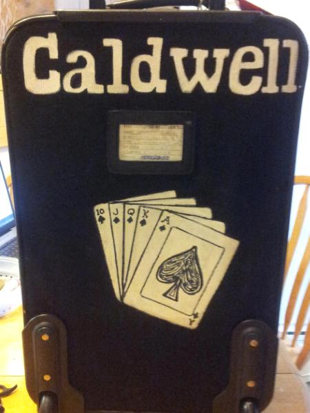 Poker player suitcase (backside)