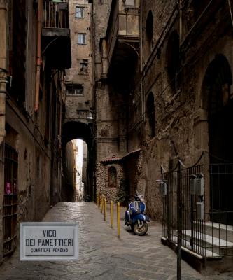 Naples,Street of the Bread Makers                           